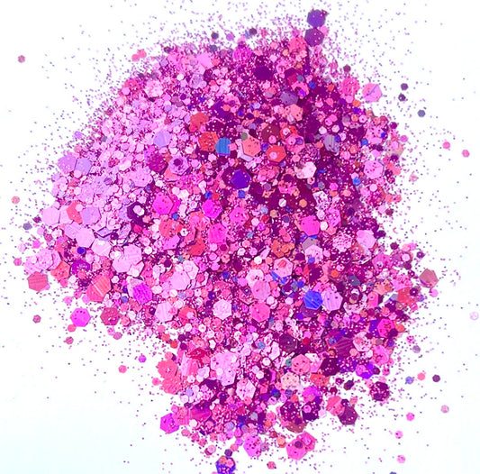 Annual Honesty- Chunky Mix Purple Holographic Glitter