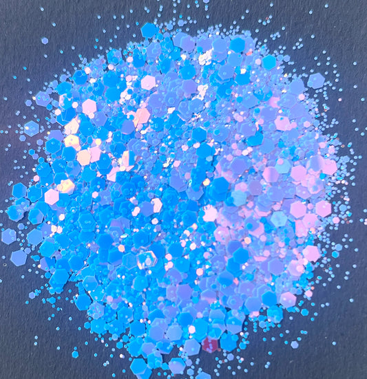 Fairy Fingers - Chunky Mix Blue/Purple Colour Shift Glitter