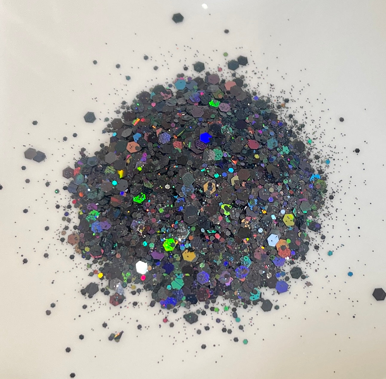 Chunky Mix Holographic Glitter in Black Magic