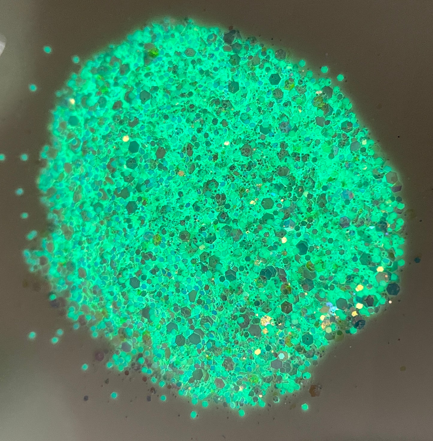 Moonflower - Chunky/Fine Mix White/Green Glow In The Dark Glitter