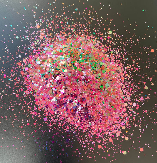 Queen Lime - Chunky Mix Green/Pink Colour Shift Glitter