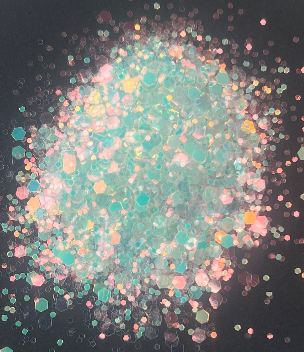 Night Phlox - Chunky Mix White/Green Glow In The Dark Glitter
