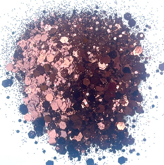 Chocolate Cosmos - Chunky Mix Brown Glitter