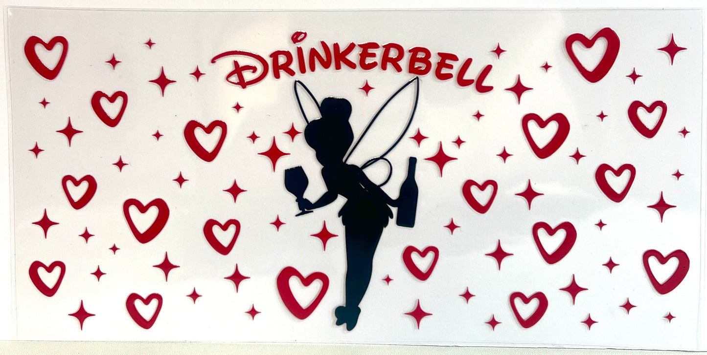 Drinkerbell 16oz UVDTF Cup/Tumbler Vinyl Wrap/Decal