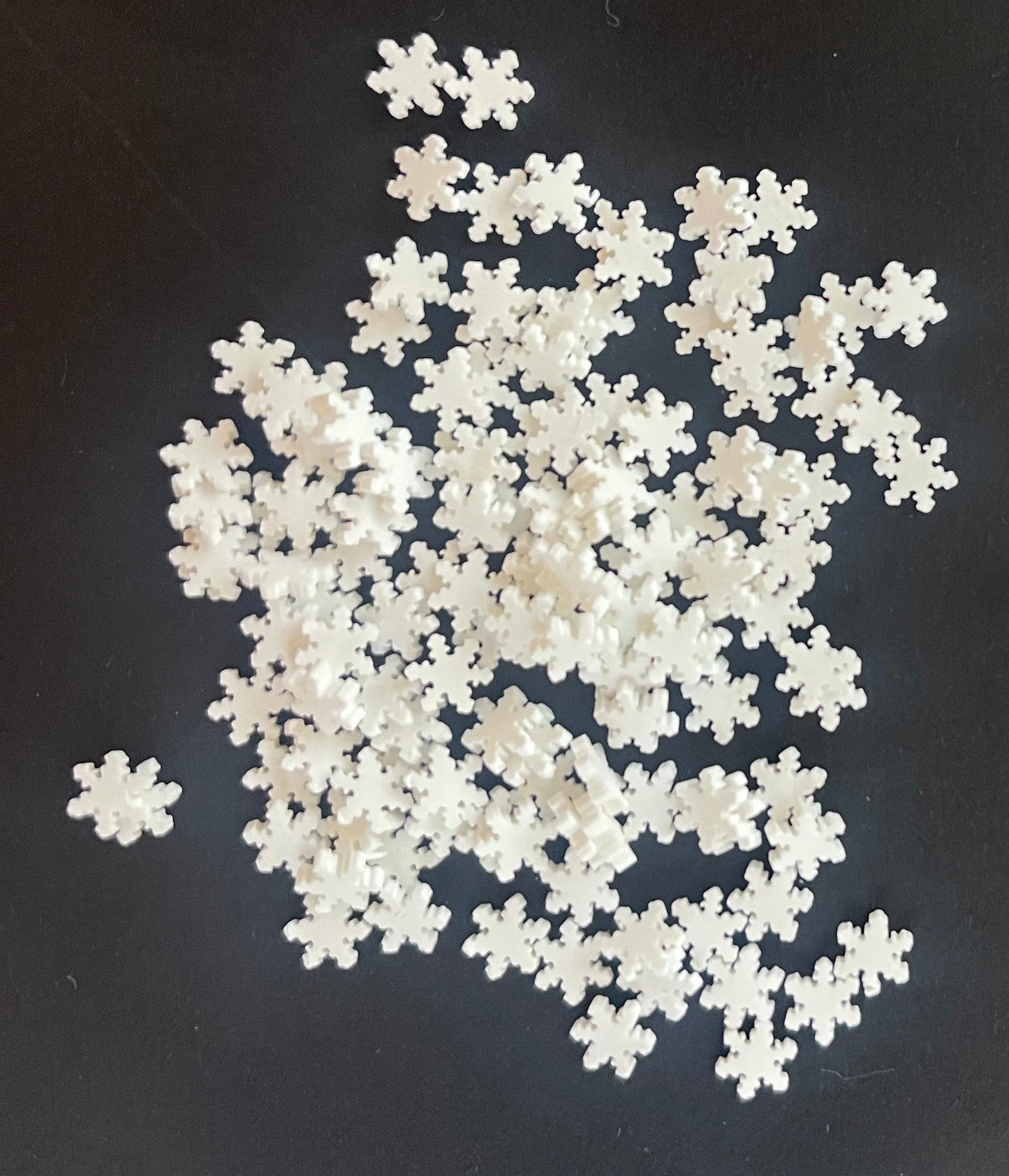 5mm Snowflake Polymer Clay Slices - 20g Bag