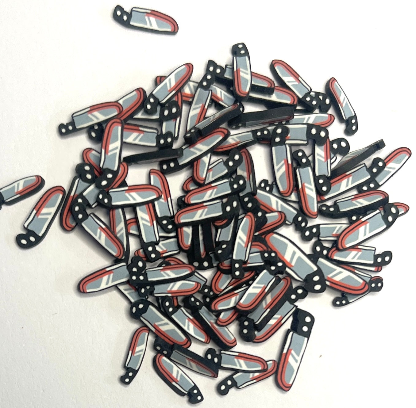 5mm Halloween Theme Polymer Clay Slices - 20g Bag