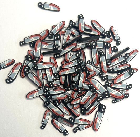 5mm Halloween Theme Polymer Clay Slices - 20g Bag