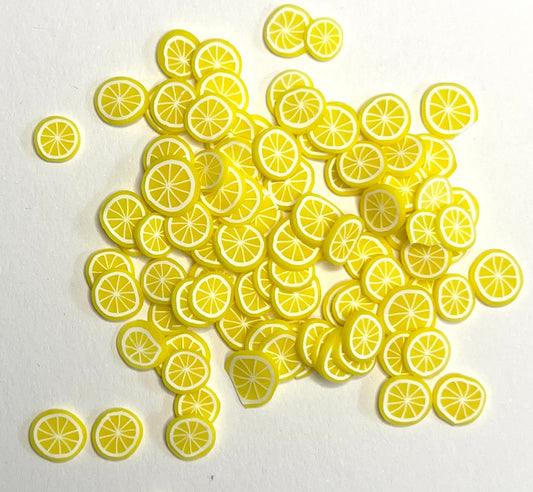 5mm Lemon Slices Polymer Clay Slices - 20g Bag