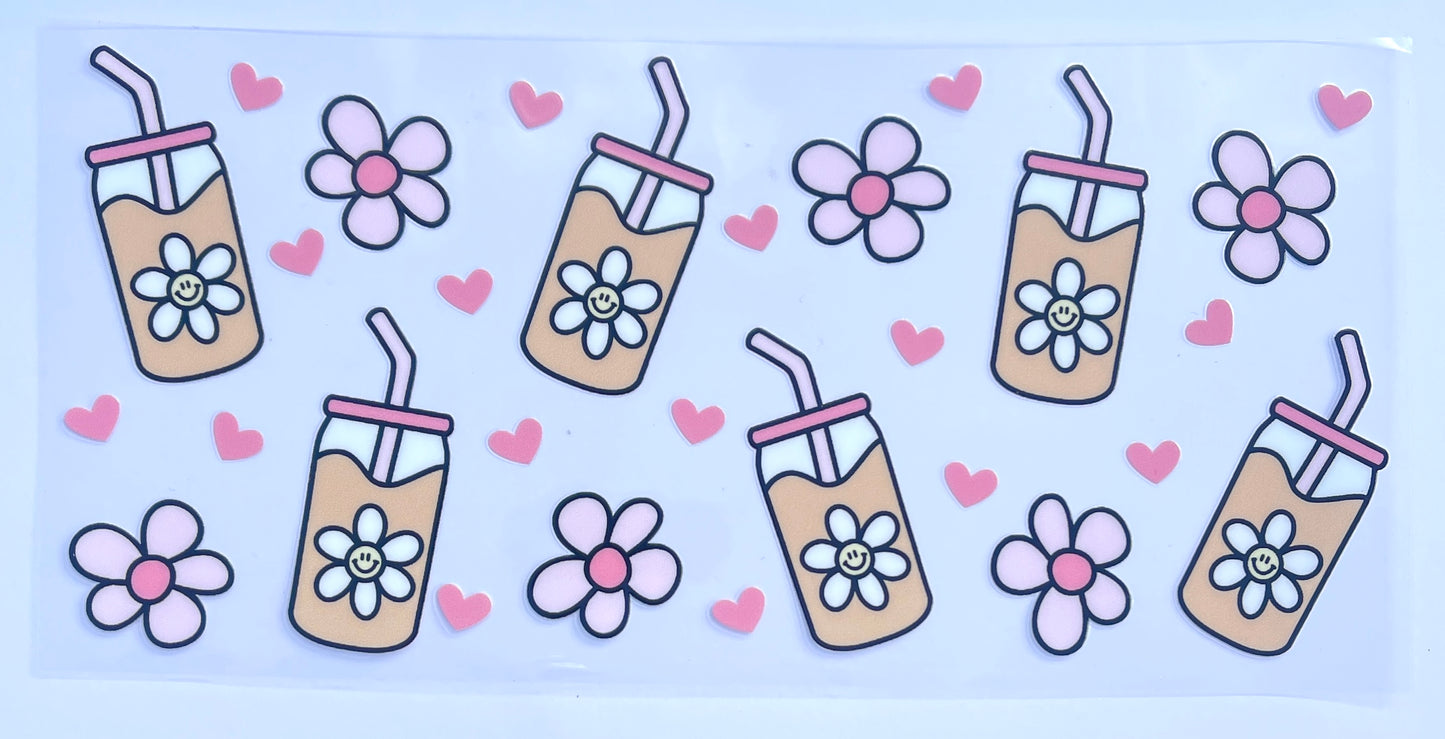 16oz UVDTF Cup/Tumbler Vinyl Wrap/Decal - DRINK02