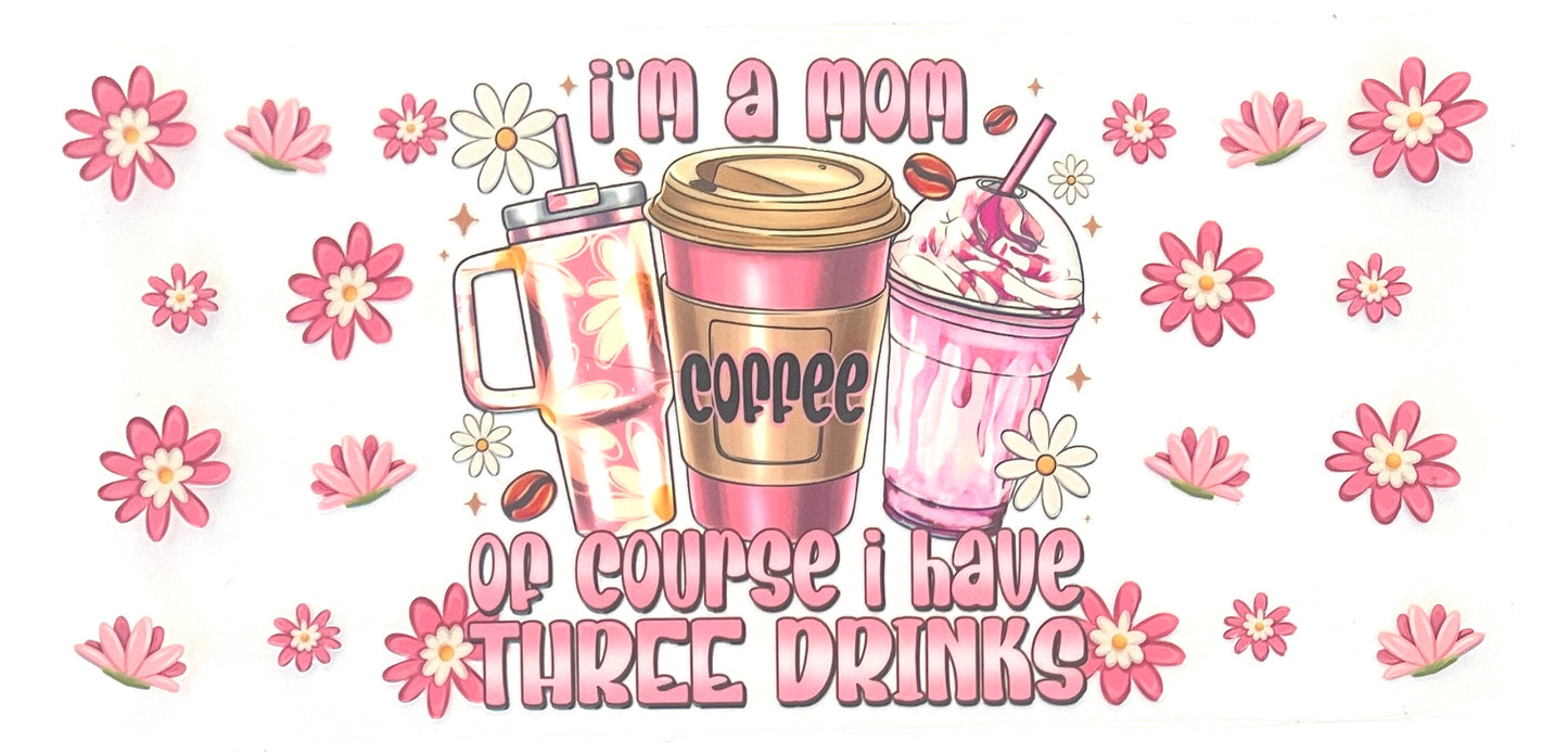 16oz UVDTF Cup/Tumbler Vinyl Wrap/Decal