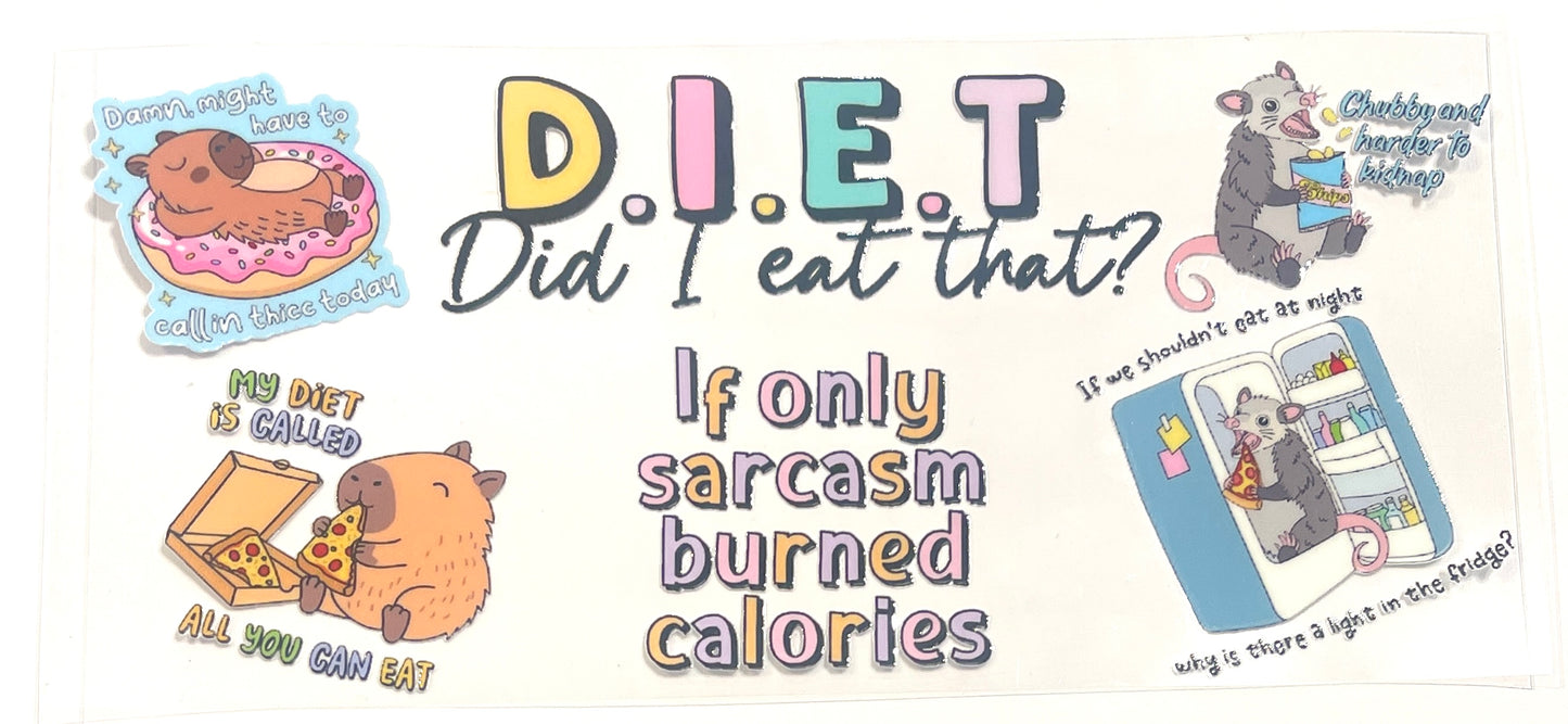 16oz UVDTF Cup/Tumbler Vinyl Wrap/Decal