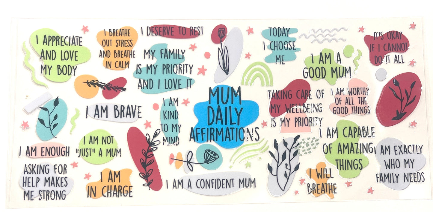 16oz UVDTF Cup/Tumbler Vinyl Wrap/Decal