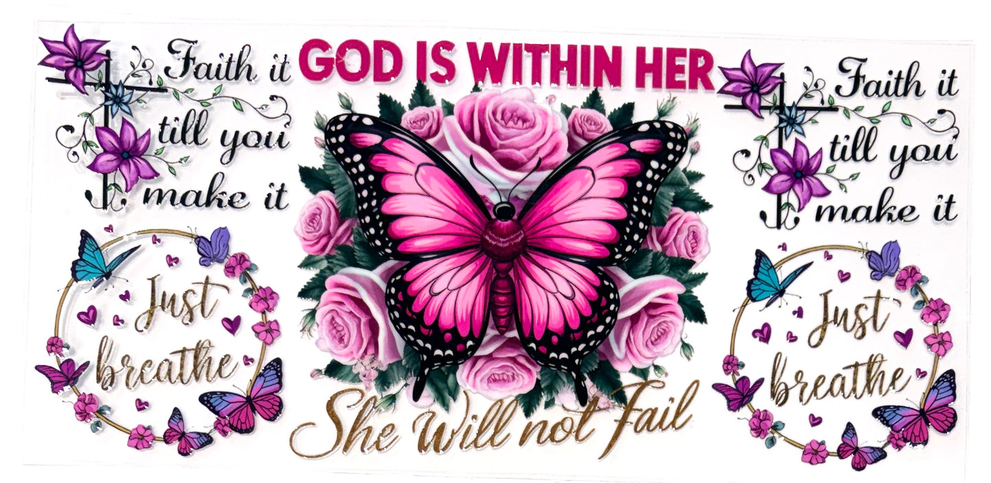 16oz UVDTF Cup/Tumbler Vinyl Wrap/Decal