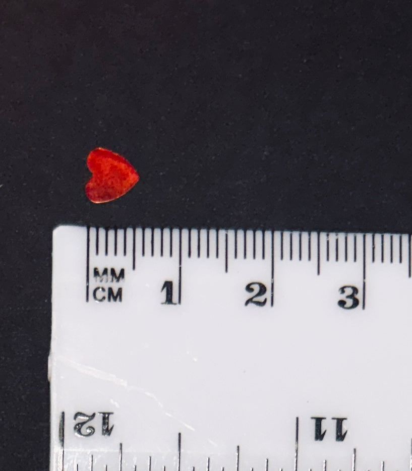Red Hearts Glitter Shapes/Confetti