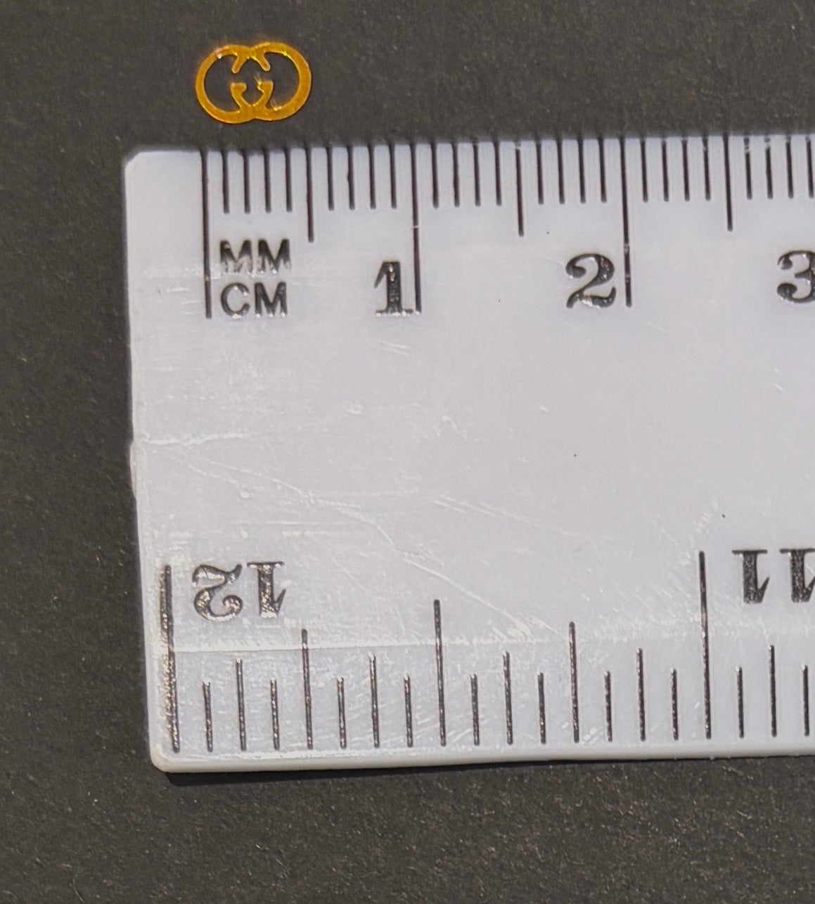 Double "G" Holographic Gold Glitter Shapes/Confetti