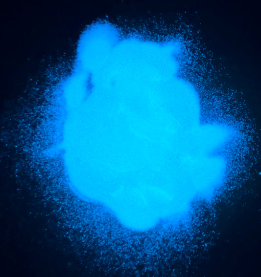 Glow White/Blue - Glow In The Dark White Mica Powder - 10g
