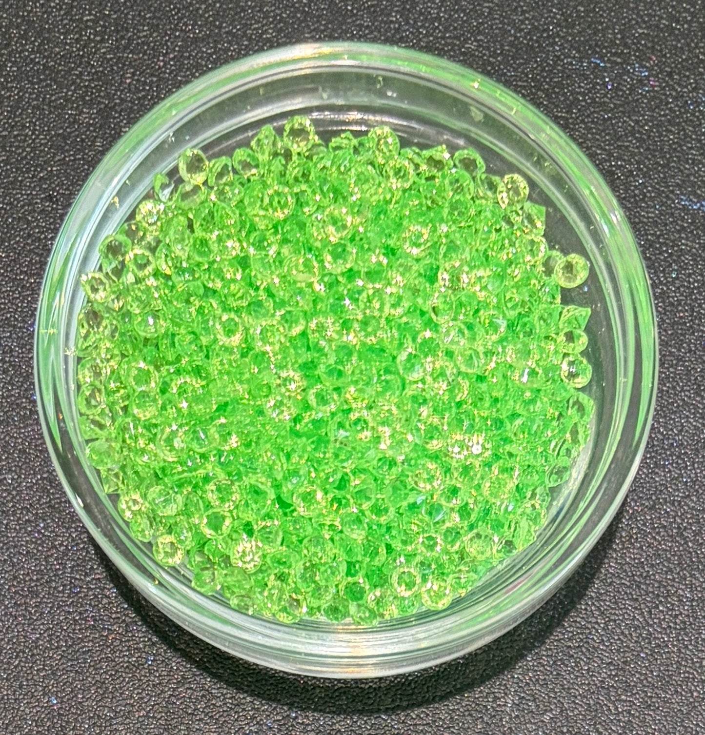 Bright Green - 3mm Pointback Crystal Rhinestones - 125g Bag