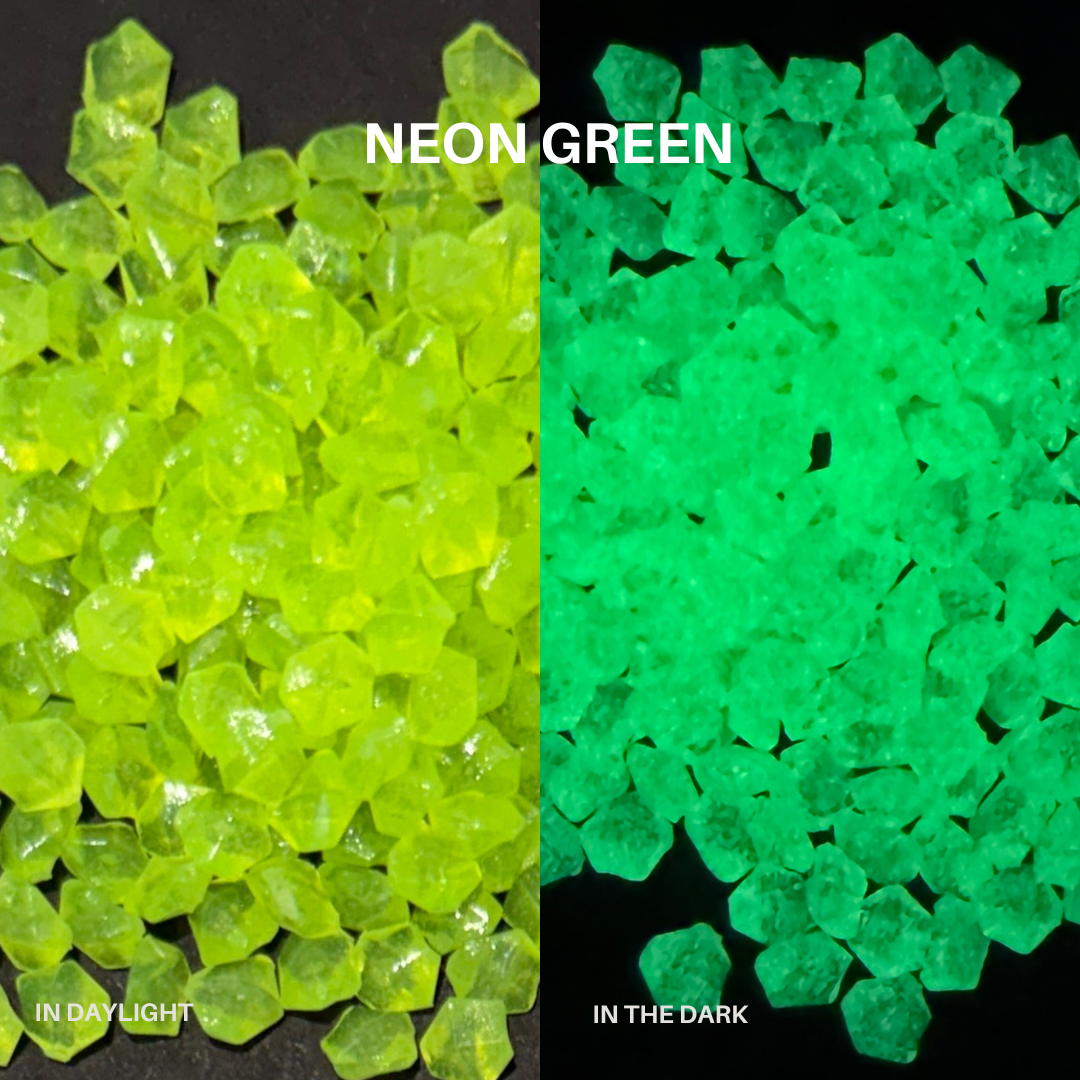 Glow In The Dark Mini Pebbles 4mm - 120g Bag