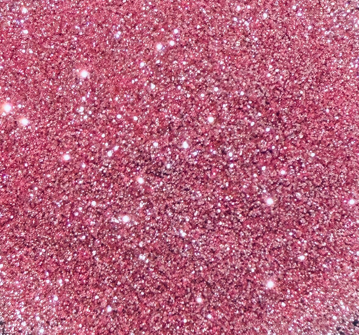 Candytuft fine pink glitter flakes with metallic shine for craft projects