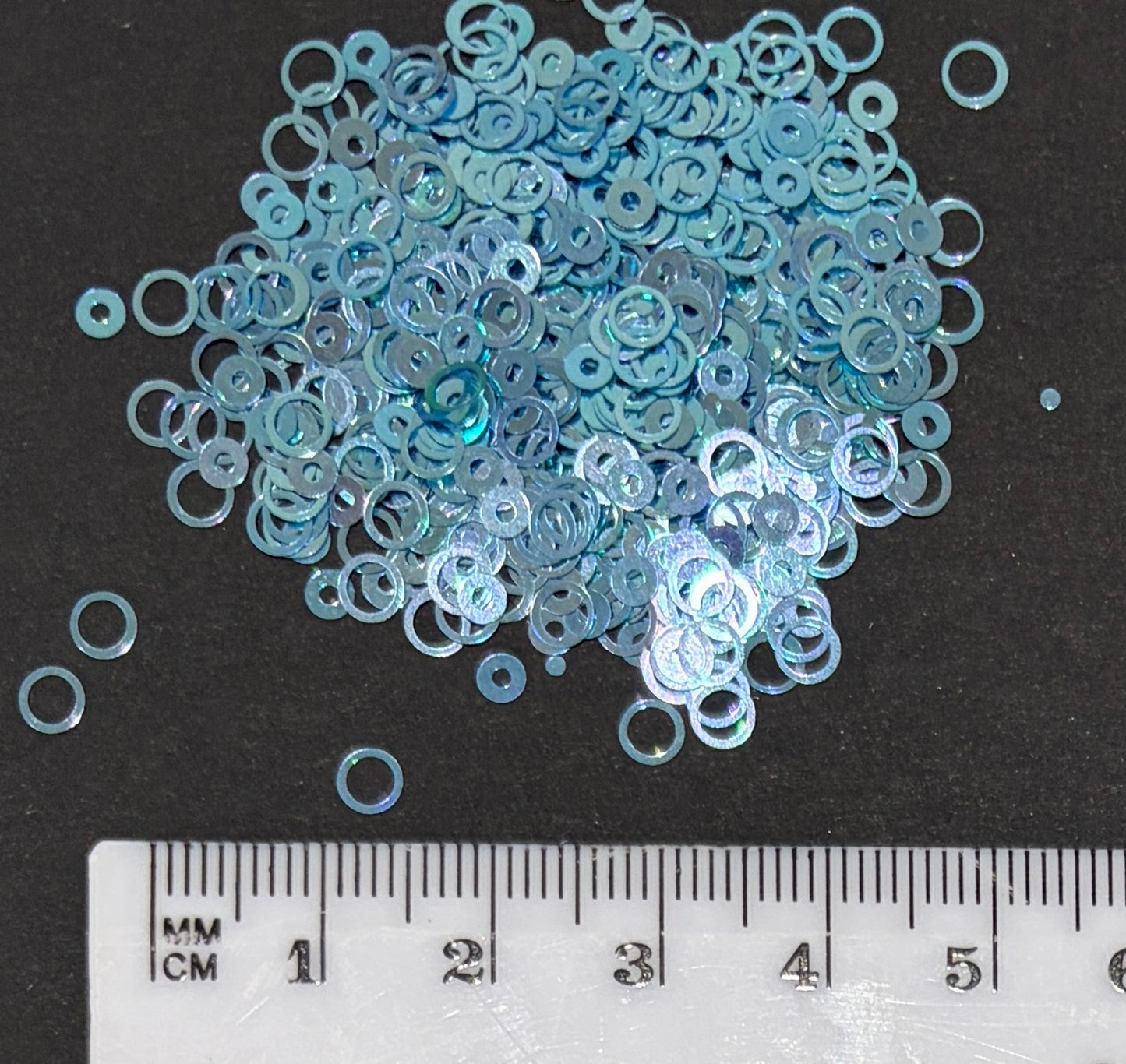 Blue Rings Glitter Shapes/Confetti