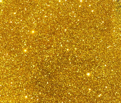 Golden Harvest fine gold glitter flakes with metallic shine for craft projects