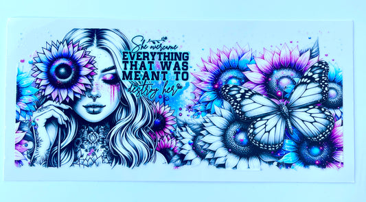 She Overcame Everything 16oz Cup/Tumbler Vinyl Wrap/Decal
