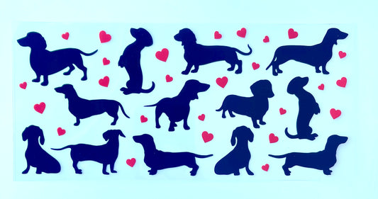 Sausage Dogs 16oz Tumbler Vinyl Wrap/Decal