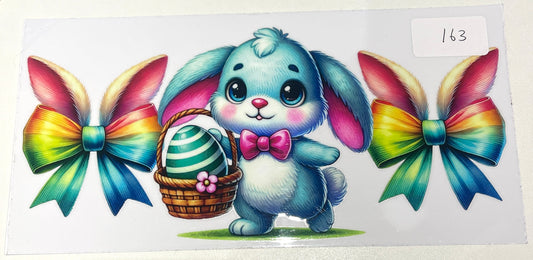 Blue Easter Bunny 16oz Cup/Tumbler Vinyl Wrap/Decal