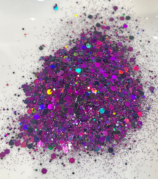 Chunky Mix Holographic Glitter in Paint The Town Fancy