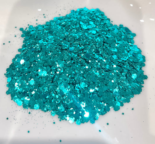Chunky Mix Glitter in Sapphire Tower
