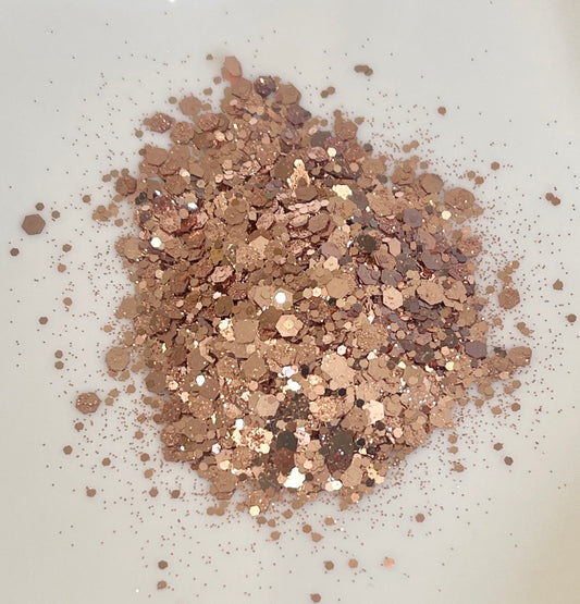 Chunky Mix Glitter in Blush Lisianthus