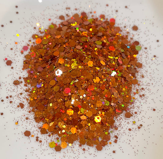 Chunky Mix Holographic Glitter in Tropical Tempest