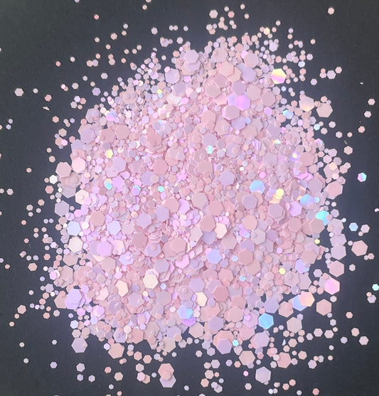 Pink Ice- Chunky Mix Pink Glitter