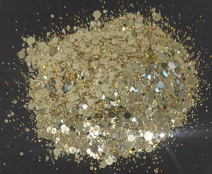 Crown Of Gold - Chunky Mix Of Gold Metallic Glitter