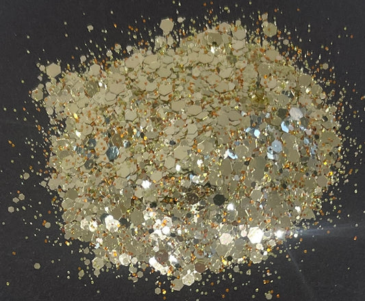 Crown Of Gold - Chunky Mix Of Gold Metallic Glitter