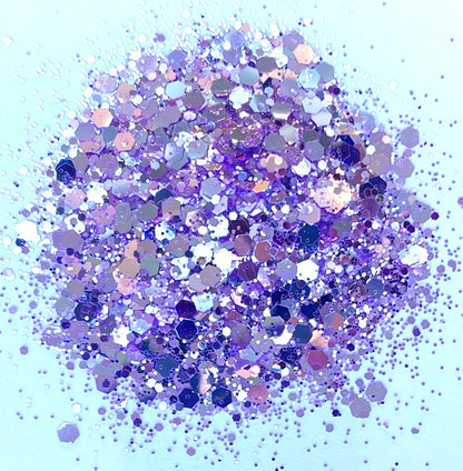 Mystic Merlin - Chunky/Fine Mix Purple High Shine Glitter
