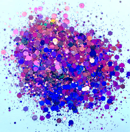 Snapdragon - Chunky/Fine Mix Holographic Green/Purple/Blue Colour Shift Glitter