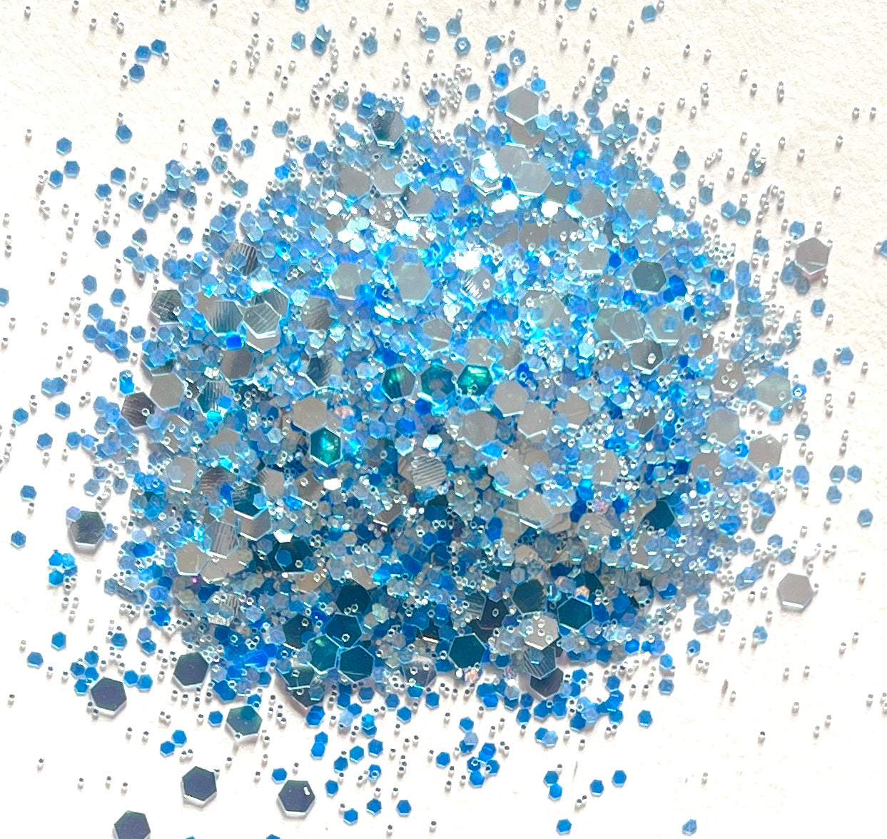 Blue Star - Chunky/Fine Mix Blue High Shine Glitter