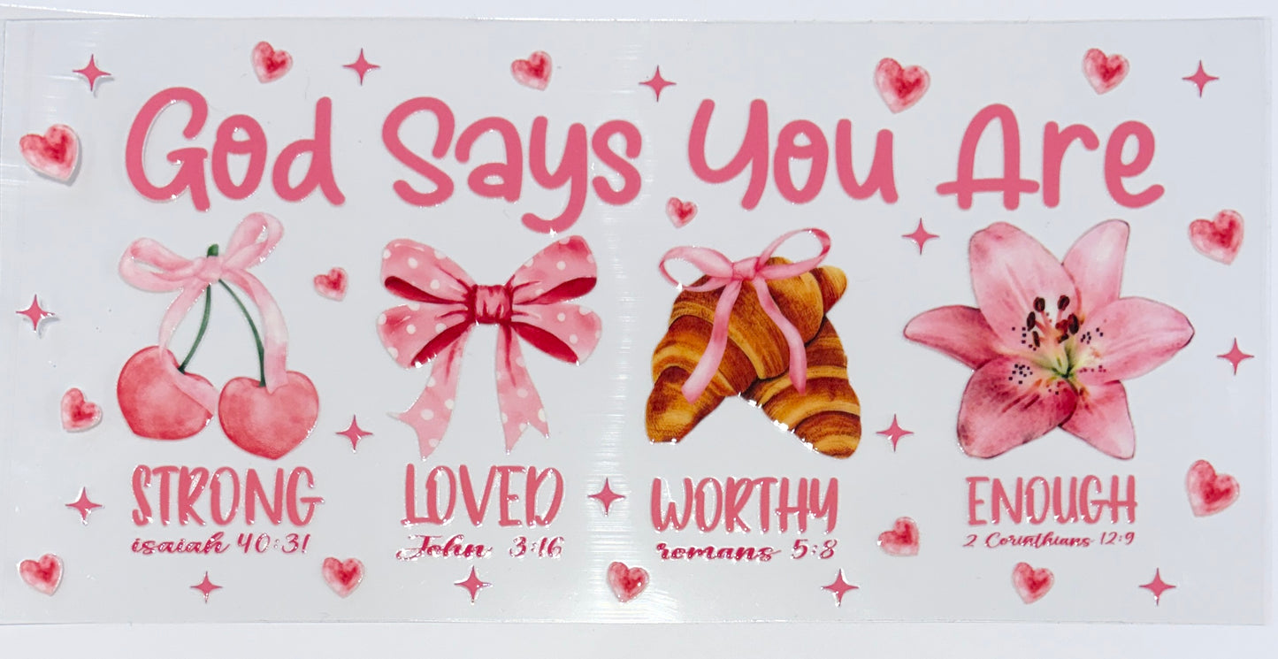 16oz UVDTF Cup/Tumbler Vinyl Wrap/Decal