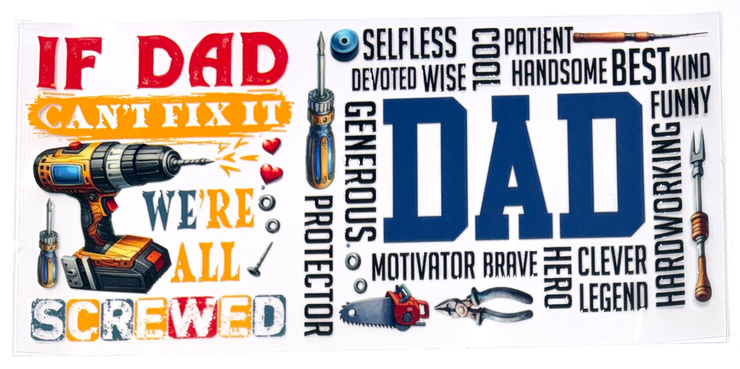 16oz UVDTF Cup/Tumbler Vinyl Wrap/Decal