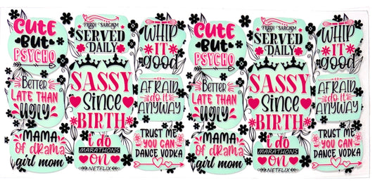 16oz UVDTF Cup/Tumbler Vinyl Wrap/Decal