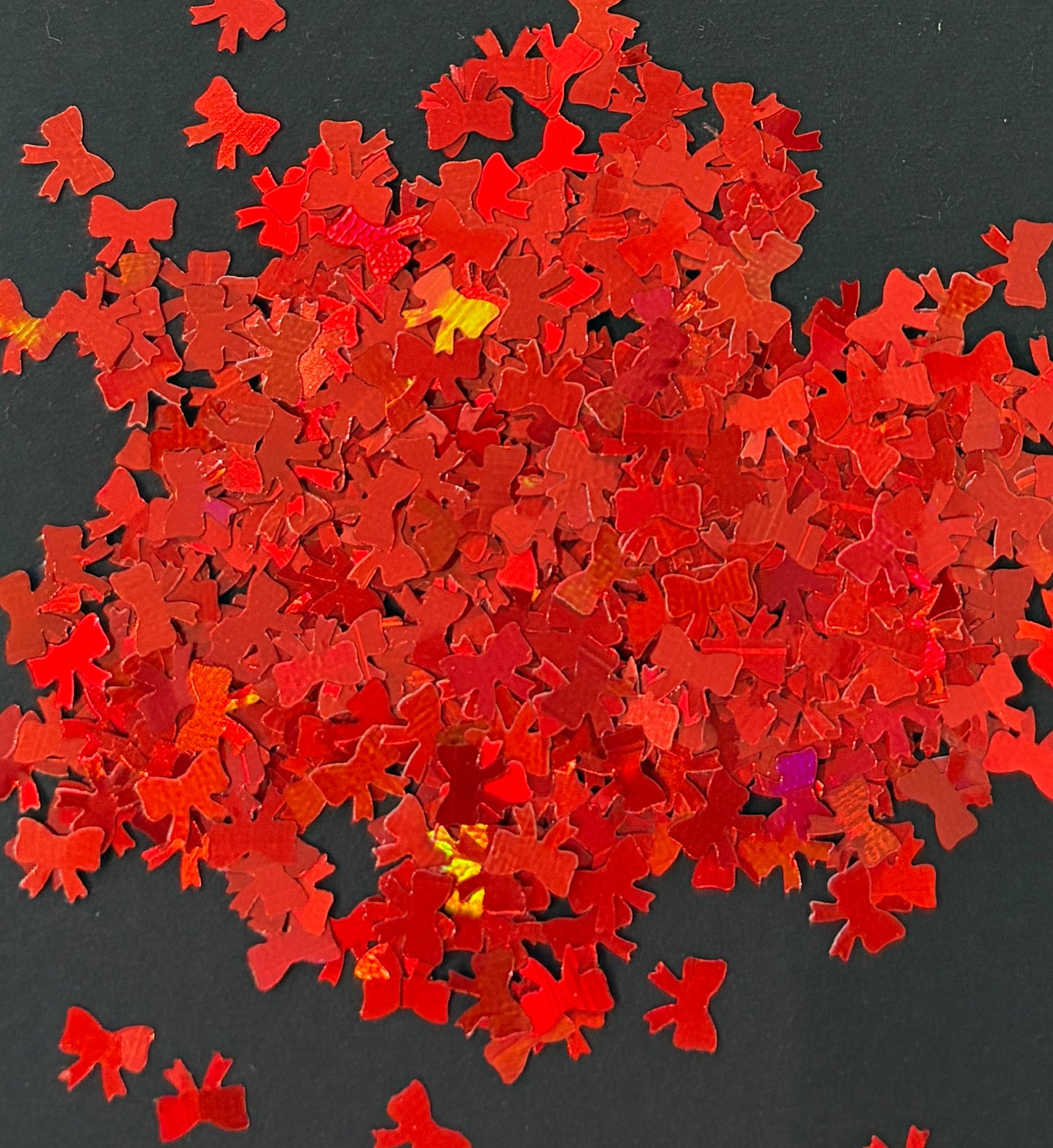 Red Bows Glitter Shapes/Confetti