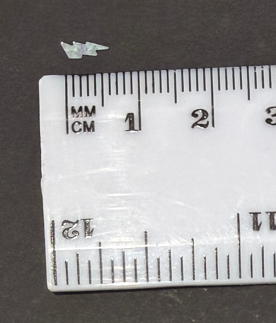 Holographic Silver Lightning Bolts Glitter Shapes/Confetti