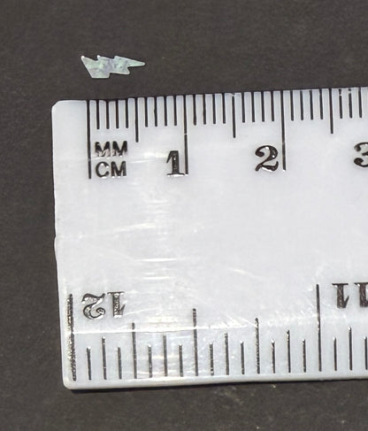 Holographic Silver Lightning Bolts Glitter Shapes/Confetti