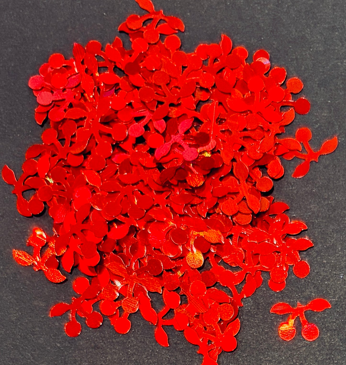 Red Cherries Glitter Shapes/Confetti