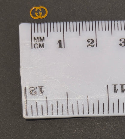 Double "G" Holographic Gold Glitter Shapes/Confetti