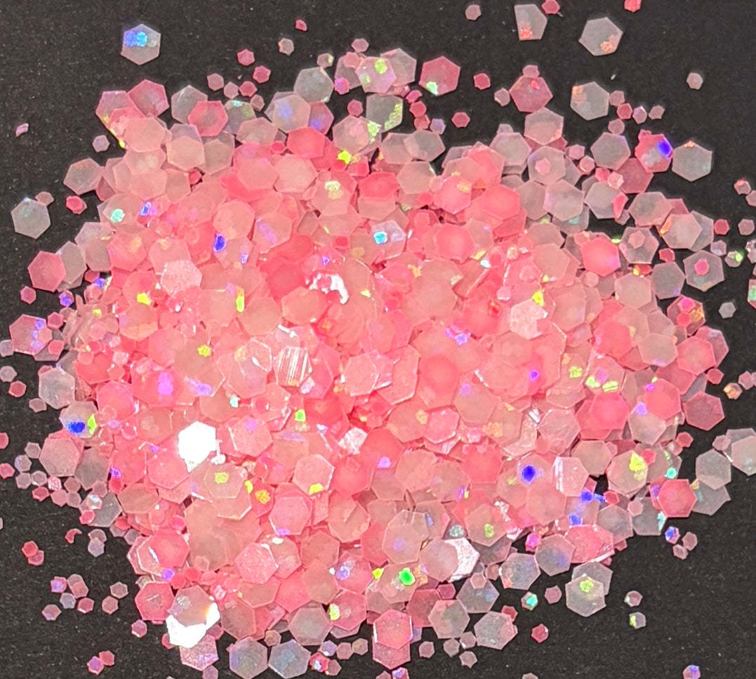 Pink Radiance - Chunky Glow In The Dark Pink Glitter