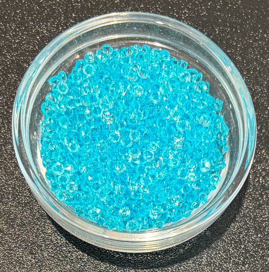 Brilliant Blue - 3mm Pointback Crystal Rhinestones - 125g Bag