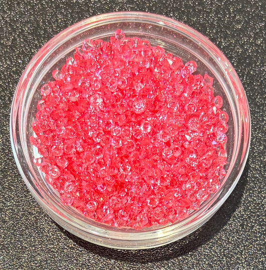 Rose Red - 3mm Pointback Crystal Rhinestones - 125g Bag