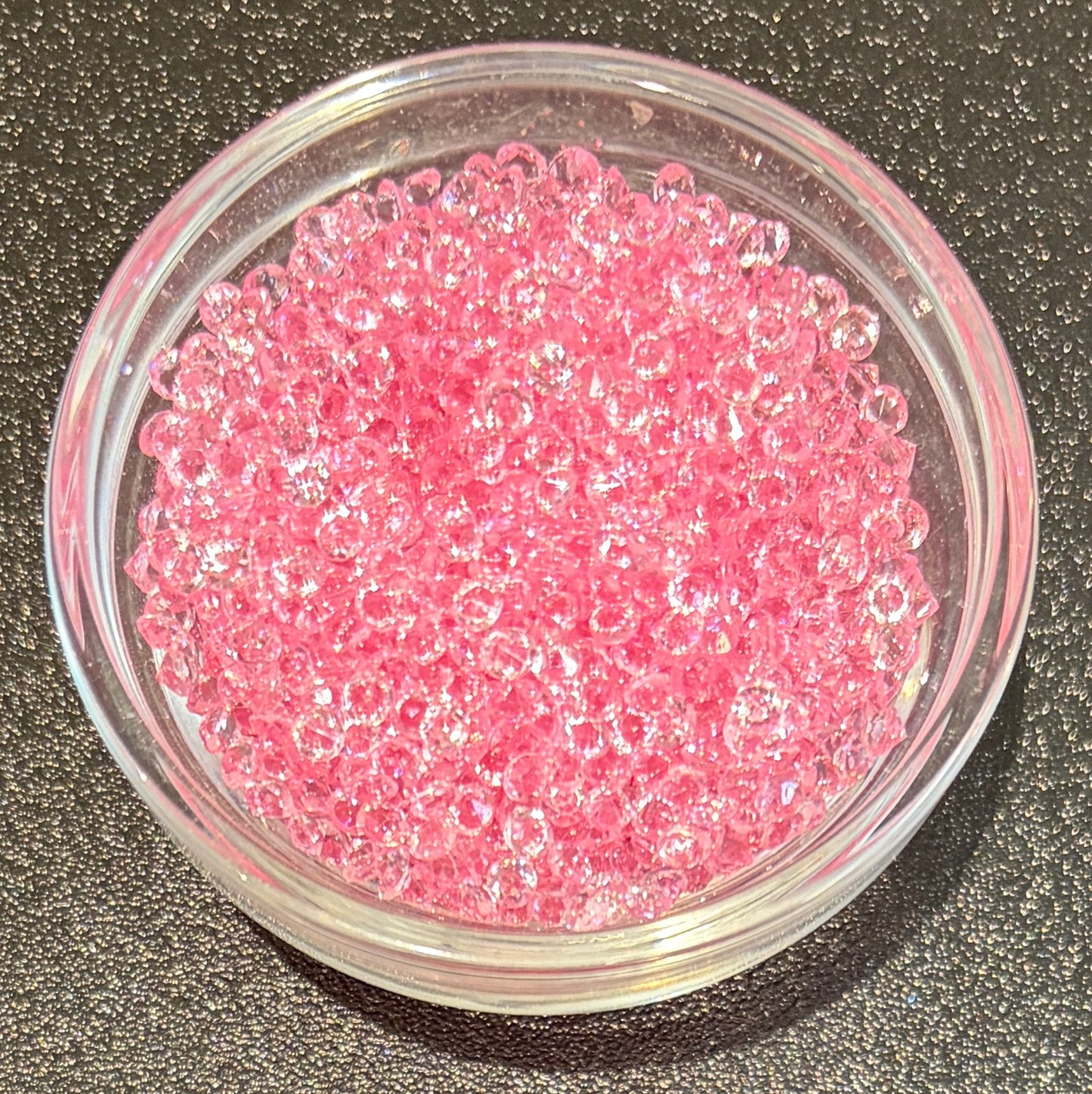 Pink - 3mm Pointback Crystal Rhinestones - 125g Bag